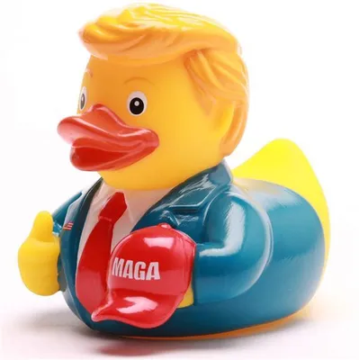 Image de Canard de bain « Président Trump » en vinyle, 9 cm