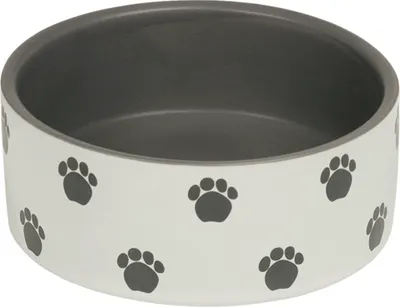 Produktbild von Nobby 73610, Hund, Keramik, Cremefarben, Grau, Haustier-Fütterungsschale, Abbildung, 0,25 l