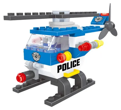 Immagine prodotto di Kit di costruzione della polizia Bloxo 68 pezzi