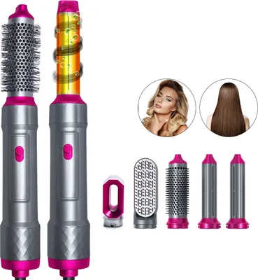 Produktbild von Haartrocknerbürste, 5 in 1 Multifunktions Styler, Negativ Ionen Haartrockner, für lockiges Haar, glattes Haar, voluminöses Luft Styling