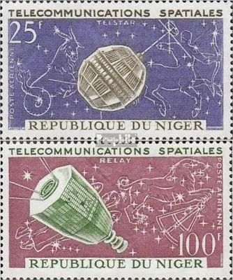 Produktbild von Briefmarken Niger 1964 Mi 59-60 (kompl.Ausg.) postfrisch Weltraum-Fernmeldewesen