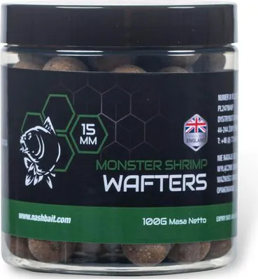 Produktbild von Nash Monster Shrimp Wafters 15mm 100g