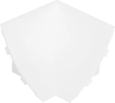 Produktbild von HOLZBRINK Innenecke passend zum Dekor Ihrer Abschlussleisten Weiß Innenkante PVC Küchenabschlussleiste  23x23 mm