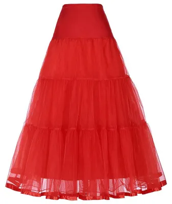 Produktbild von SSDH Langer Petticoat mit Rüschen, Reifrock, Vintage, Hochzeit, Brautkleid, Unte