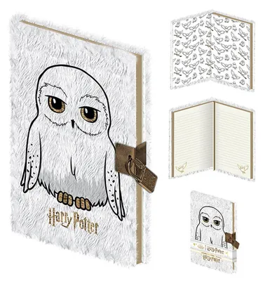 Produktbild von Harry Potter (Hedwig) A5 Lockable Notebook (Plush)