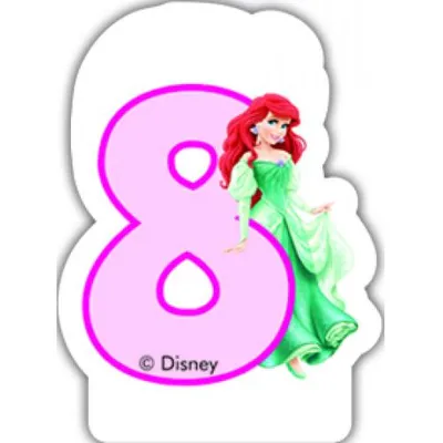 Immagine prodotto di Candele di compleanno numerate Principesse Disney n. 8