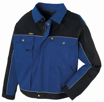 Immagine prodotto di Giacca in tela (320 g/m²) con cintura in vita RIO blu fiordaliso/nero taglia XS
