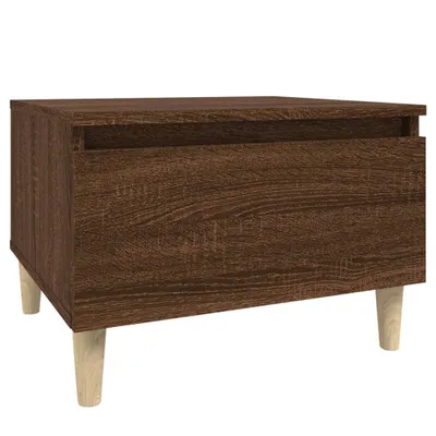 Obrázok produktu pre vidaXL Bočný stolík Brown Oak Optics 50x46x35 cm Materiál dreva