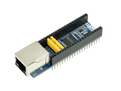 Produktbild von WaveShare Ethernet to UART Converter for Raspberry Pi Pico, 10/100M Ethernet