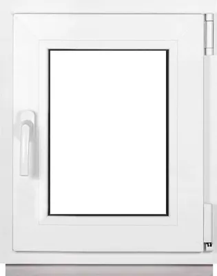 Obrázek produktu pro Framex sklepní okno malé okno bílé šířka x výška 45 x 50 cm (450 x 500 mm) dvojité (32 mm) otočné/sklopné DIN pravé - Premium - Všechny velikosti