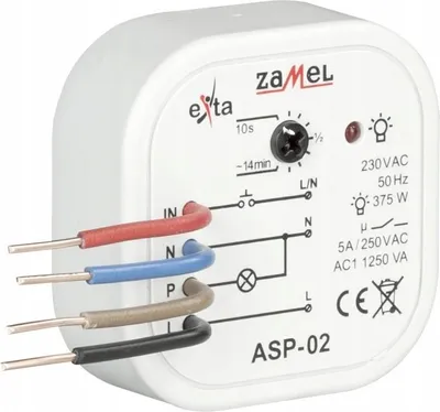 Immagine prodotto di Zamel | Automazione Illuminazione ASP-02 - Nera - Controllo Intelligente - Risparmio Energetico