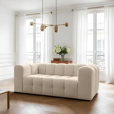 Produktbild von BALOO Sofa 2-Sitzer 200 cm – modernes Design & Komfort – Beige (Tiffany 02)