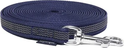Produktbild von Mystique® Gummierte Schleppleine 12mm mit Handschlaufe Standard Karabiner royal blau 5m