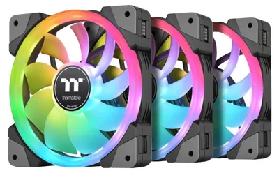 Produktbild von Thermaltake SWAFAN EX12 ARGB, Luftkühlung, 14 cm, 500 RPM, 2000 RPM, Schwarz