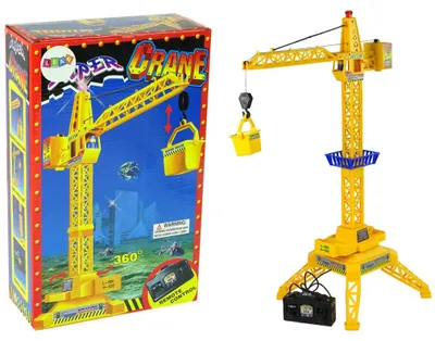 Produktbild von Lean Toys Kran Batterie Ferngesteuert Baustelle Baufahrzeug Baumaschine Fahrzeug, Größe:UNIVERSAL