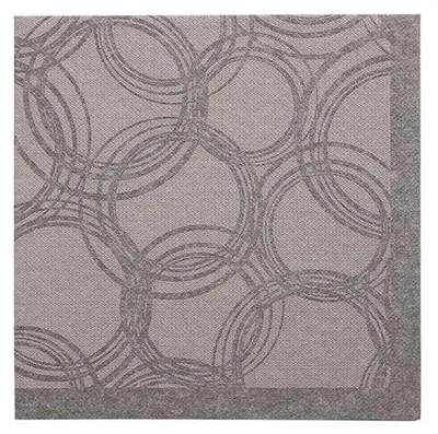 Produktbild von Servietten "ROYAL Collection" 1/4-Falz 40 cm x 40 cm grau "Bubbles"