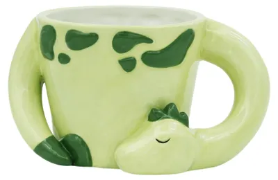 Dino-Kaffeetasse Keramik 500 ml, schlafender Saurier