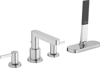 Produktbild von Fertigmontageset FINORIS f 4-Loch-Wannenrandarmatur m sBox chrom chrom