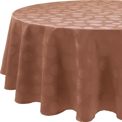 Produktbild von Erwin Müller Tischdecke Calvia" kupfer rund: 170 cm Ø"