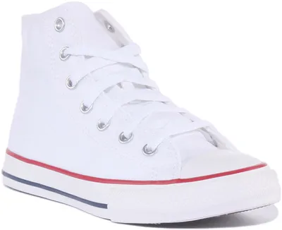 Produktbild von Converse Chuck Taylor All Star Hi K der Hohe Spitze Schnürung Lässig Le wand Turnschuhe Weiß – undefined / Weiß