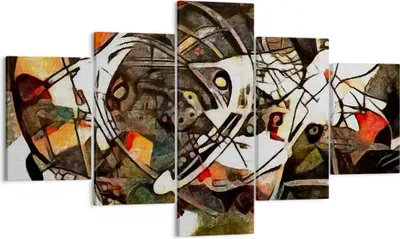 Produktbild von Bild auf Leinwand - Leinwandbild - Abstraktion modern - 125x70cm - Wand Bild - Wanddeko - Leinwanddruck - Bilder - Kunstdruck - Wanddekoration - Leinwand bilder - Wandkunst - EA125x70-3452