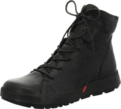 A single black boot is shown against a white background.