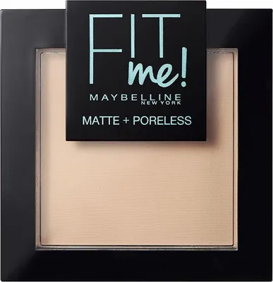 Produktbild von Maybelline Fit Me! Matte & Poreless, Universalhülle, Licht, Ivory, Matte, Glättend, Tonkorrigierend, Gepresster Puder, Porenabdeckung