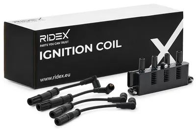 Produktbild von RIDEX 689C0290 Zündspule 12V für FIAT PANDA (169) 500 (312) GRANDE PUNTO (199) 500 C (312) für FORD KA (RU8)