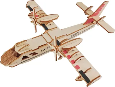 Zdjęcie produktu dla Woodcraft Drewniane puzzle 3D Bombowiec