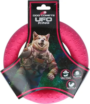 Produktbild von Dog Comets Hundespielzeug UFO Ring rosa