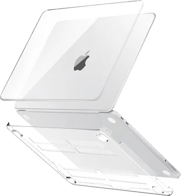 Produktbild von CLM-Tech Hülle kompatibel mit MacBook Neo 13 Zoll A18 Pro A3404 aus dem Jahr 2026 - Ultradünne Hartschale - Snap Case Cover Transparent