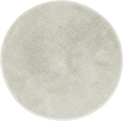 Produktbild von Badematte Florida rutschfest 60 cm Rund Beige Badteppich Badezimmerteppich weich und flauschig waschbar Duschvorleger für Badezimmer