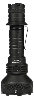 Image de Lampe de poche, 5000 lumens, design étanche, couleur noire, batterie lithium-ion 21700