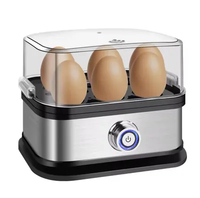 Produktbild von Eierkocher 1-6 Eier 400W Ei Kocher Dampfgarer 3 Härtegrade 6 Eier Frühstücksei