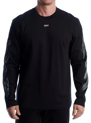 Immagine prodotto di Maglietta a maniche lunghe da uomo OFF-WHITE Scribble Diags 44MAB086G5J0051001