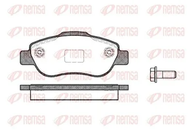 Produktbild von REMSA Bremsbeläge Satz Vorne Bremsklötze für FIAT PANDA (169) 1100.00