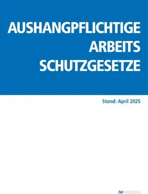 Obrázek produktu pro Aushangpflichtige Arbeitsschutzgesetze