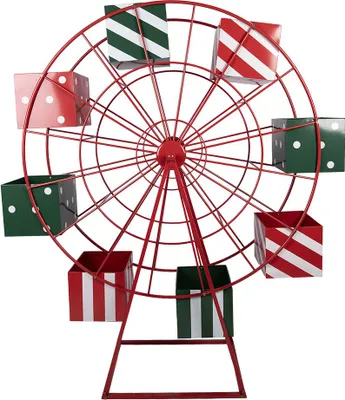 Produktbild von Clayre & Eef Weihnachtsdekoration Riesenrad Rot Metall