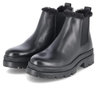 Imagen del producto de Botas Chelsea para mujer, marca Fräulein Frida, color negro, material: cuero liso, talla: 40