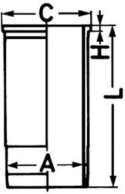 Produktbild von KOLBENSCHMIDT Zylinderlaufbuchse 88316110 8mm 200mm Silikon 105mm 105,95mm