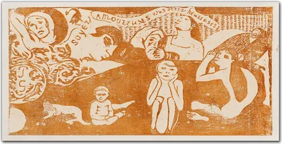 Produktbild von Coloray Bild aus Leinwand 100x50 Leinwand Dekoration - Zeichen Gauguin