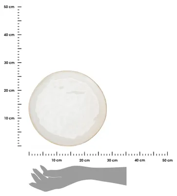 Obrázok produktu pre Jedálenský tanier Siaki Collection 27,8 cm biely