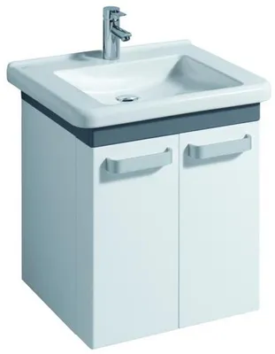 Produktbild von Geberit Renova Nr. 1 Comfort, Waschtisch, unterfahrbar,650x550 mm, mit Hahnloch und ohne Überlauf, weiß, 128667000