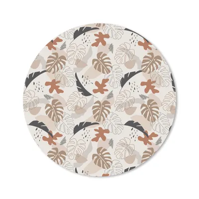 Produktbild von MuchoWow® Mauspad Mousepad Sommer - Blätter - Abstrakt 20x20 cm - Mousepads - Maus Mat - Pad - Mausunterlage - Schreibtischmatte