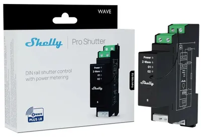Produktbild von Intelligent DIN-rail Steuerung Z-Wave SHELLY Wave Pro Shutter LR