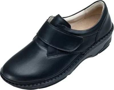 Produktbild von Berkemann Denise Halbschuh 3485-906, schwarz, Leder/ Stretch, Klettverschluss, Wechselfussbett, Weite G-I 39 1/2