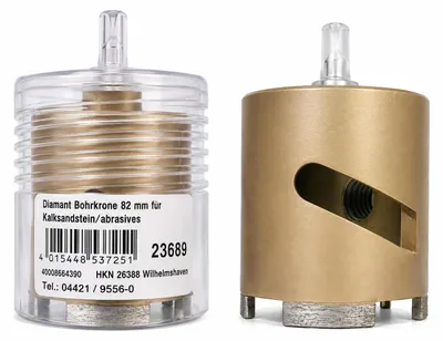 Produktbild von Diamant-Bohrkrone Ø 82 mm 23689 Dosensenker Hohlbohrer Mauerwerk Kalksandstein