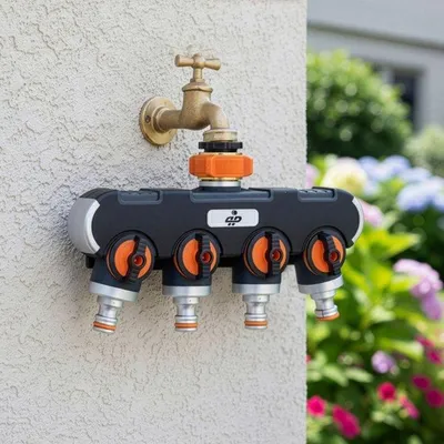 Produktbild von Wasserhahn-Verteiler 4-fach