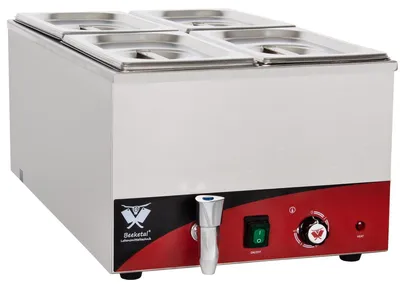 Produktbild von Beeketal Speisenwärmer Wasserbad Bain Marie BBM-4