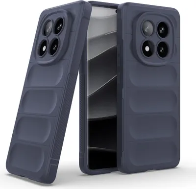 Produktbild von Handy Hülle für Xiaomi Redmi Note 14 Pro+ 5G Grip Case Cover Schutzhülle Softgrip Farbe: Dunkelblau